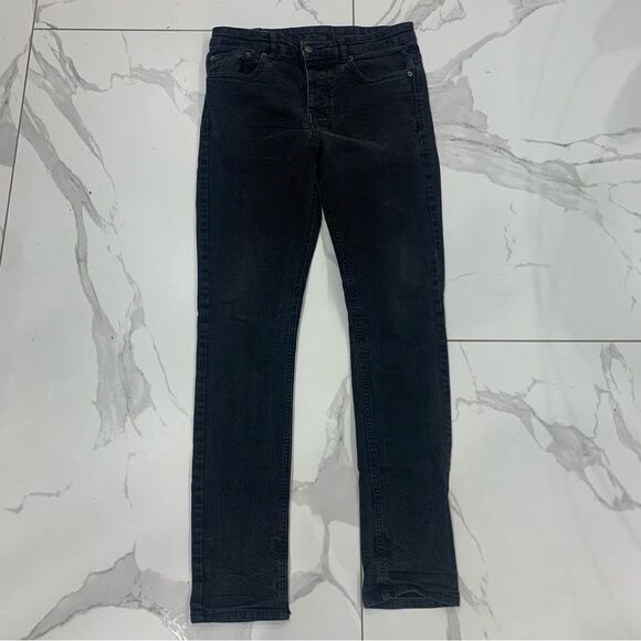 KSUBI Black Jeans Men’s 31 Chitch Laid Red Crosses Slim Fit Denim - Picture 1 of 14